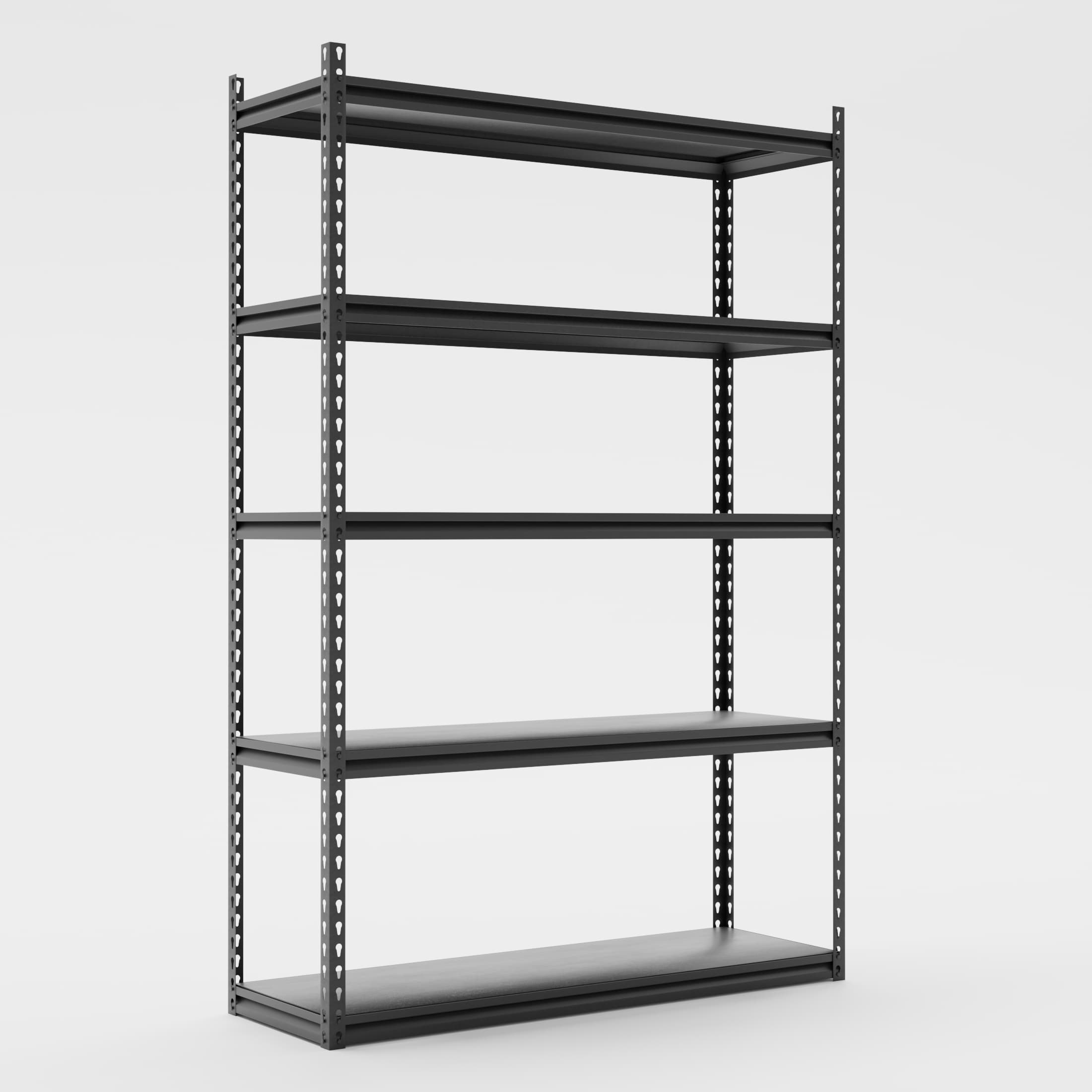 Estante Metálico 5 Niveles 400kg | 180x120x40cm | Negro