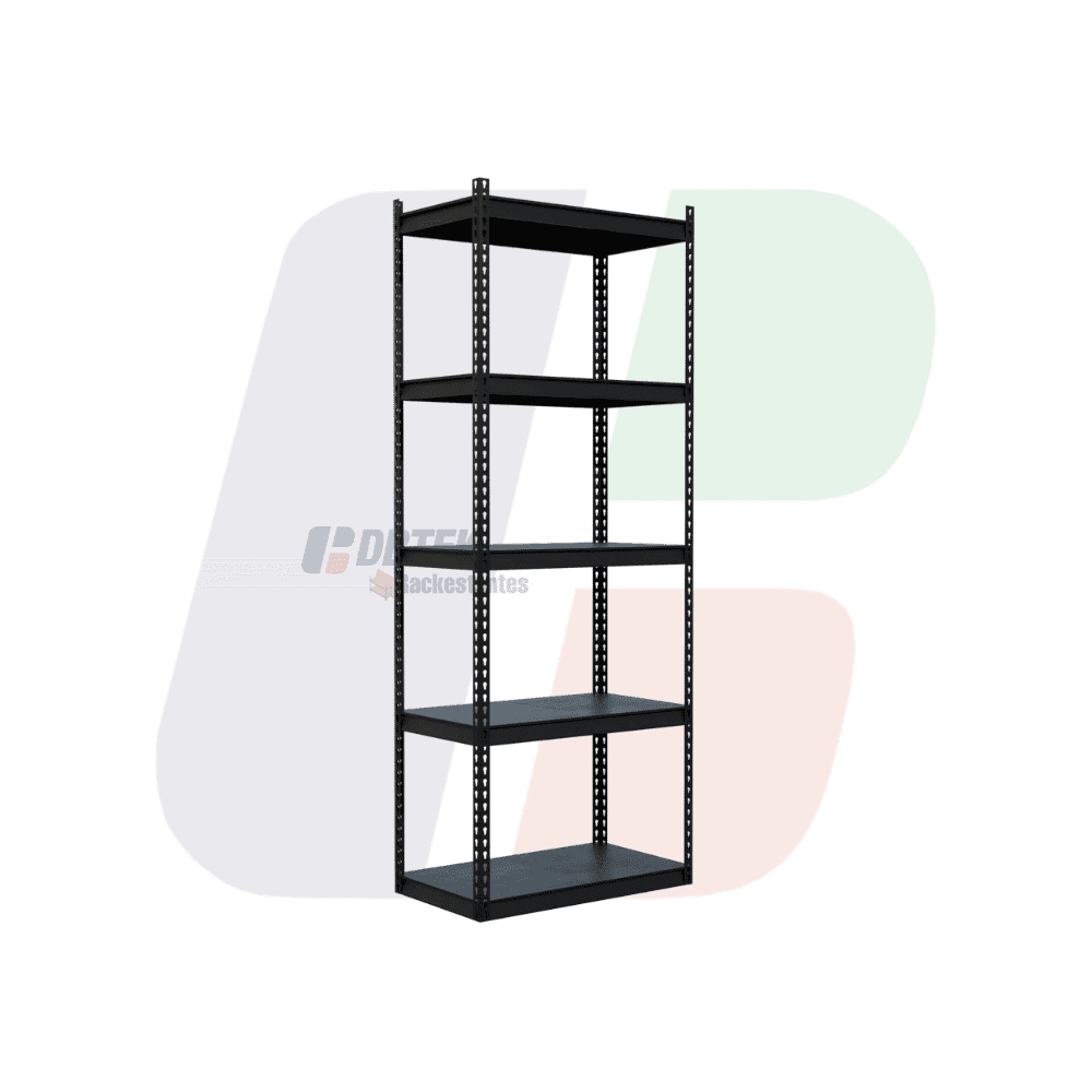 Estante Metálico 5 Niveles 400kg | 180x70x40cm | Negro