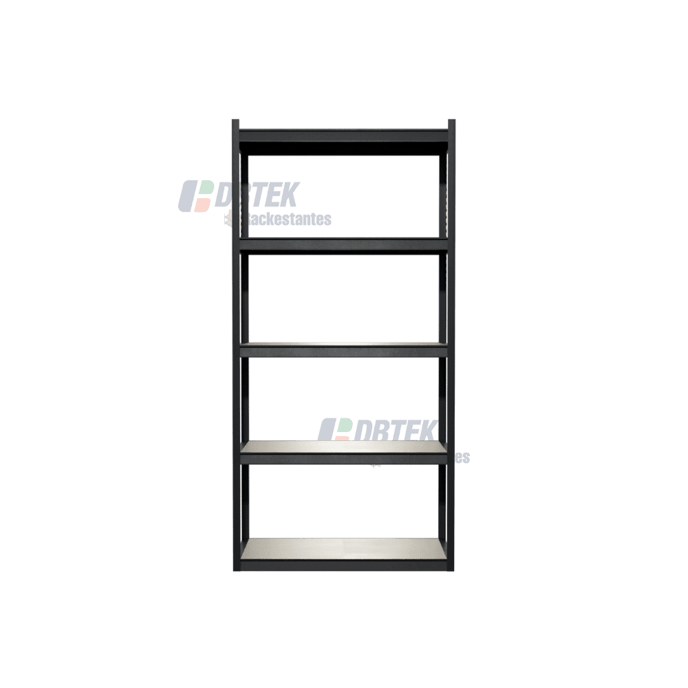Estante Metálico 5 Niveles 400kg | 180x90x40cm | Negro
