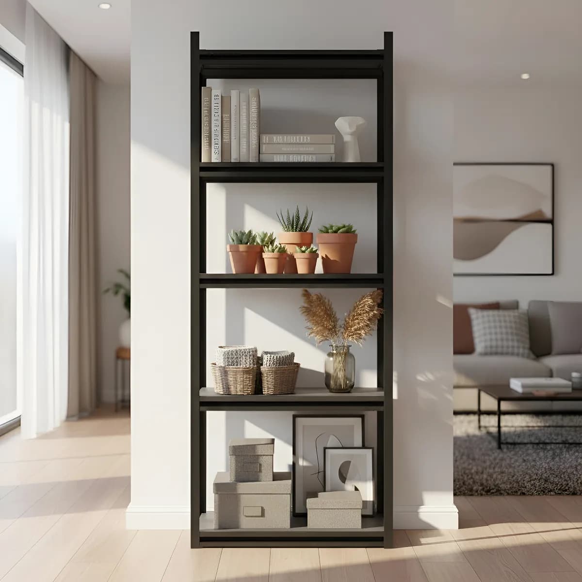 Estante Metálico 5 Niveles 375kg 70x40x180cm O/interior